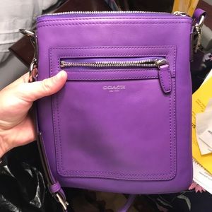 Coach satchel purple